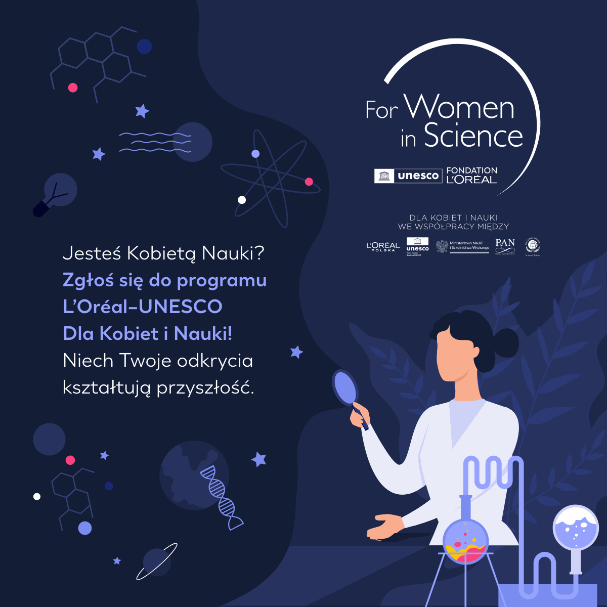 26. edycja  programu L’Oréal-UNESCO Dla Kobiet i Nauki!